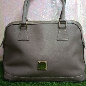 Dooney & Bourke Taupe Structured Dome Satchel